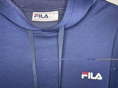Fila Performance Hoodie Navy Blue Mens Size Large(L) Athletic Preowned Very Good