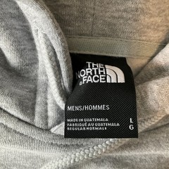 The North Face Pullover Hoodie Mens Size L Gray Long Sleeve Stretch Drawstring