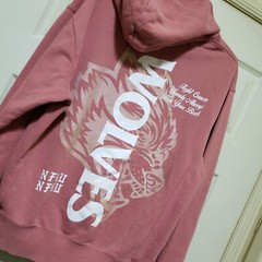 Darc Sport Wolves Hoodie Men Small Pink Fight for Cancer NFGU Gym Fitness Limit