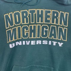 Vintage Jansport Northern Michigan University Hoodie Green Large USA