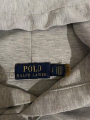 Polo Ralph Lauren Hoodie Big Letter Spellout Size S Gray Logo Big Pony