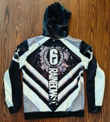 Rainbow 6 Ubisoft – Black and White Splatter Hoodie – Men’s Medium