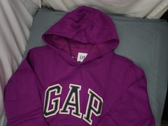 GAP LOGO HOODIE PURPLE PULLOVER SWEATSHIRT **CHOOSE SIZE**