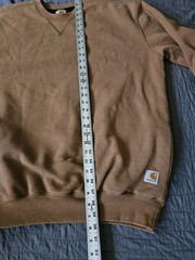 Carhartt Mens Large Loose Fit Pocket Sweatshirt Workwear Heavyweight 2XL Tan