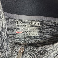 Under Armour Sweater Mens Medium Black Gray Heathered Loose Heatgear Performance