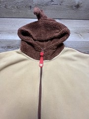 Nintendo Donkey Kong DK Fleece Hoodie Brown Japan 2XL