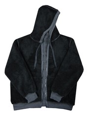 Mens Hoodie Fleece Full Sherpa Lining Jacket Zip Up Warm Thick Weight 2 Pocket