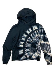 Shades Of Grey By Micah Cohen Black White Tie Dye Hoodie XXS Designer