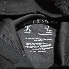 new Xersion Train Scuba Popover Hoodie Mens LT Black Big & Tall Stretch Athletic
