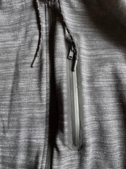 Express Hoodie Men’s Medium M Zip-Up Gray Sleek Modern EUC Zipper Pocket Cobalt
