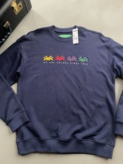 New, Nice! Benetton We Are Colors Crewneck Puff Ink Sweatshirt Size M