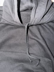 Kanye West Yeezy HD-01 Black No Print Blank Hoodie Sweatshirt Size 2