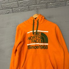 The North Face Mens Orange Since 1968 Graphic Pullover Hoodie Sweatshirt Large