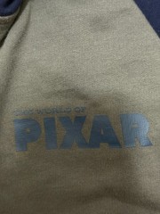 Disney Pixar Hoodie Mens Medium Full Zip Luxo Ball Lamp Graphic Gray