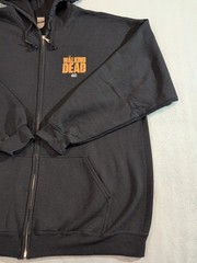The Walking Dead Hoodie AMC Zip Up Distressed Logo Vintage Unisex Pre-Owned