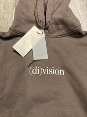 Unisex (di)vision Hoodie Dark Brown European Designer Fashion Sweatshirt Size M