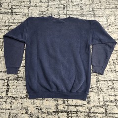 Vtg 90s Hook-Ups Skateboarding Nurse Graphic Sweatshirt Large Navy Blue 1990s