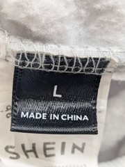 Shein Gray Camo Full-Zip Hoodie with Pockets & Drawstring Hood Size L NWOT