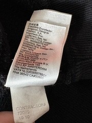 Calvin Klein Jeans Men’s Black Sweatshirt White Spell-Out Long Sleeve Cotton Lg