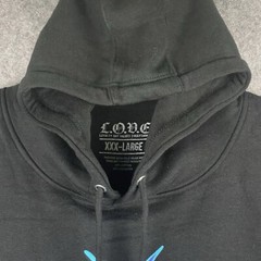 Mens Hoodie Size 3XL Sweatshirt Black Blue Purple L.O.V.E Kodak New With Tags