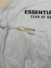 Fear of God Essentials Hoodie Light Heather 192HO246258 100% authentic