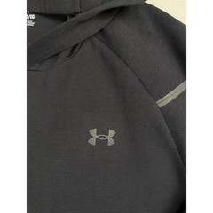 Under Armour Mens XL Black Unstoppable Performance Hoodie Pullover Reflective