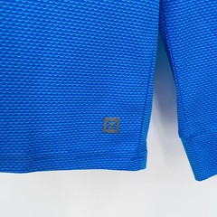Layer 8 Qwick Dry Performance Hoodie Men L Blue Athletic Gym Workout Lightweight