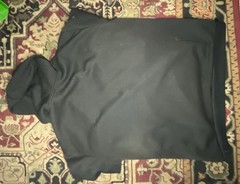 Real Essentials Black Fleece Hoodie Pullover Sweatshirt Size XL