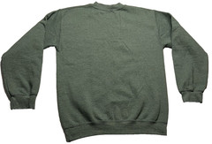 “ASPEN” adult S forest green Gilden “heavy blend” poly/cotton crew ls sweatshirt