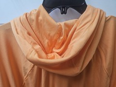 NWT WRANGLER RIGGS XXL WORKWEAR MICROFIBER ORANGE LONG SLEEVE HOODIE SPF 50