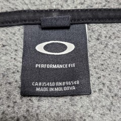 Oakley Hoodie Mens 2XL XXL Gray Bark Half Zip Training Sweatshirt Sweater