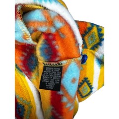 Massive Outdoor XL Aztec Southwestern Fleece Hooded Pullover Blue Multicolor