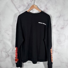 Heron Preston Sweatshirt Black Crewneck Text Graphic Size M Designer Streetwear