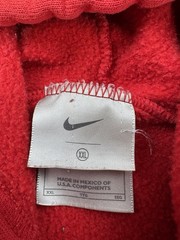 Vintage Nike Center Swoosh Hoodie Sweatshirt Baggy Y2K Deep Red Men’s Size 2XL
