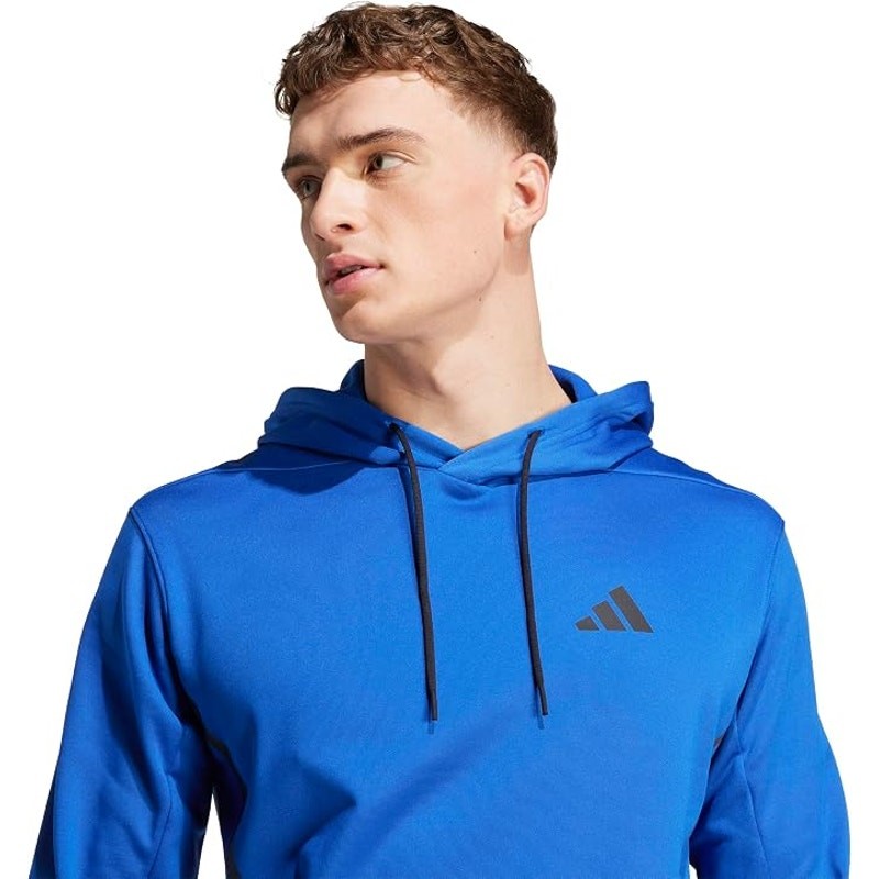 adidas Game & Go Climawarm Blue Hoodie Men’s Athletic Pullover Size Large