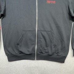 Marmot Hoodie Mens XL Black Full Zip Fleece Pocket Logo Marmot Mountain Works