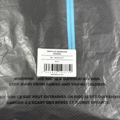Gymshark Onyx 5.0 Seamless Hoodie Black Onyx Grey BLUE Size 3XL Men’s NEW