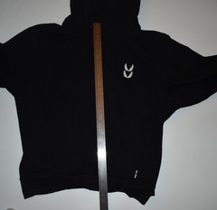 ASRV Men’s Size M Black DSG-0920 Tech Essential Distressed Hoodie Cotton Blend