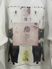 VINTAGE WHITE HIP HOP HOODIE FAN RICHES HIGH STREET PULLOVER JUMPER SWEATSHIRT