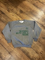 Vintage 80s John Deere Nothing Runs Like a Deere Crewneck Sweatshirt Size Large