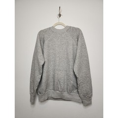 Vintage Raglan Crewneck Sweatshirt Gray 20/20 Sport 2XL Blank 80s 90s