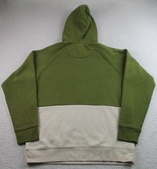 Trek Hoodie Mens Large Green Cream Colorblock Pullover Sportiqe Cycling Logo