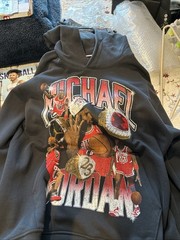 MICHAEL JORDAN 6 RINGS Nike Jordan Brand Hooded Sweatshirt XL Hoodie #23 BULLS!!