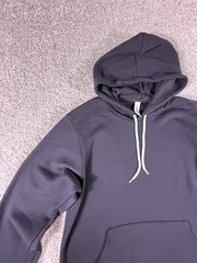 Bella + Canvas 3719 Unisex Sponge Fleece Pullover Hoodie Sweatshirt Large Black