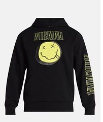Nirvana Men’s XS S M L XL 2XL 3XL Smile Long Sleeves Hoodie Sweater Black (11J)