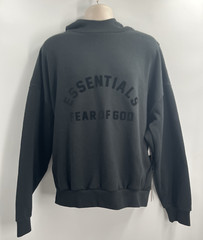 Fear of God Essentials Men’s Arch Logo Jet Black Pullover Hoodie Size Large
