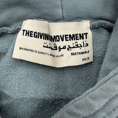 The Giving Movement Mens Sustainable Limited Edition Hoodie Slate Blue XS/S