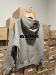 Fear of God Essentials Hoodie Dark Oatmeal size xs SS22