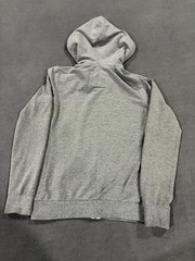 Reflex Hoodie Mens Medium Heather Gray Cotton Stretch Ribbed Trim Full Zip