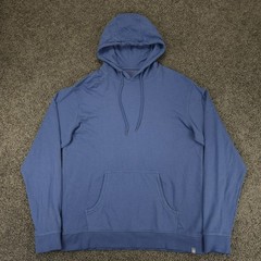 Peter Millar Hoodie Men Medium Blue Lava Wash Performance Pullover Golf Sweater